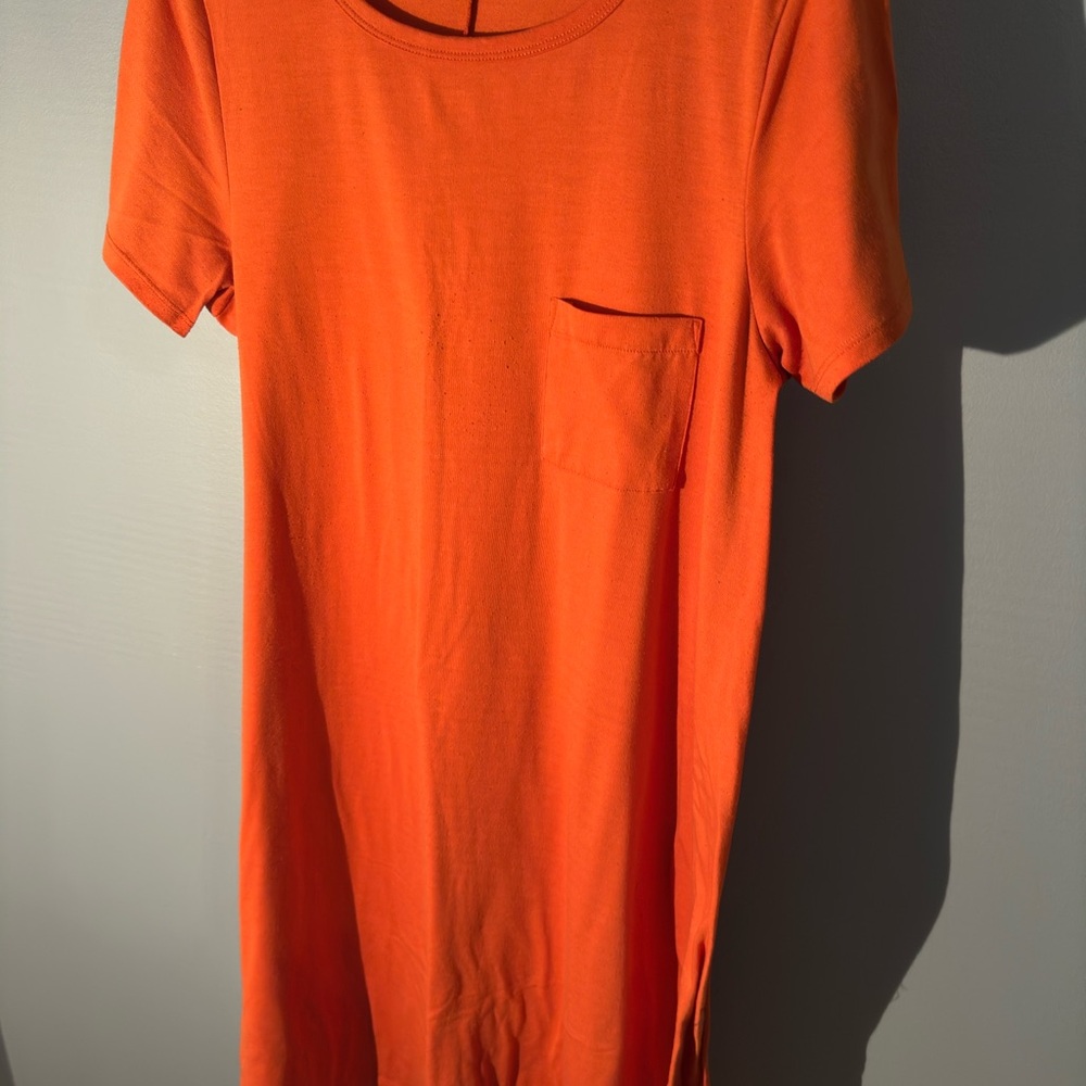 LaLuRoe High low Orange Dress, Size Medium